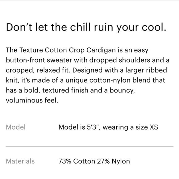 Everlane Texture Cotton Crop Cardigan - Picture 12 of 12